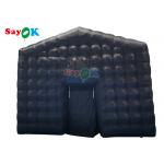 Black Inflatable Night Club Party Cube Tent Portable Blow Up Nightclub for sale