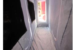China Automatic Car Inflatable Spray Paint Booth 6mx4mx3m With Logo Printing supplier