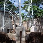 Hot Dip Galvanized 25m Lattice Tubular Steel Tower for sale