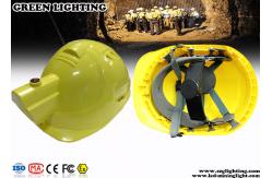 China ABS CREE LED Lights Helmet With 4000Lux Rechargeable Headlamp supplier