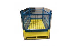 China Heavy Duty Wire Mesh Pallet Cage Collapsible Stackable Storage Container supplier