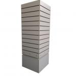 Spinning 4 Sides Slat Panel Display With Metal Hooks for sale