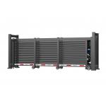 Automatic Industrial Telescopic Sliding Gate With DC24V Brushless Motor Max 25 Meters Aluminum Alloy for sale