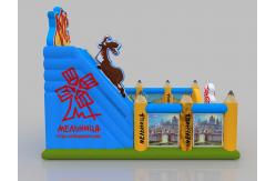 China 1.2m Mini Bounce House 12 Years Bodyguard Inflatable Jumping Castle supplier