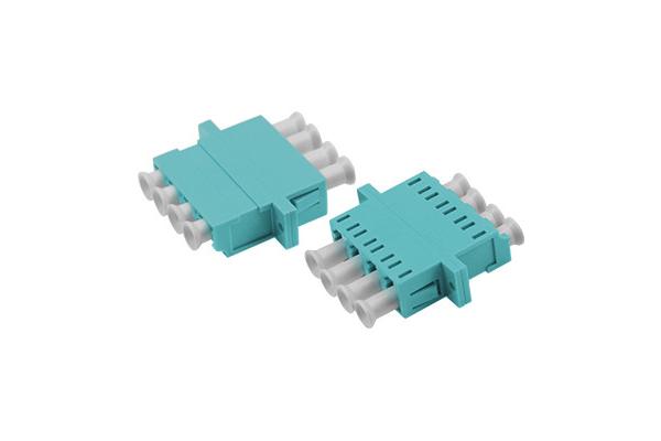 LC OM3 QUAD Asymmetric Welding Adapter With Flange