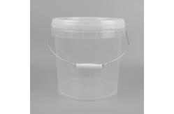 China 1L 5L 10L Transparent Plastic Packaging Bucket Customized With Lid And Handle supplier
