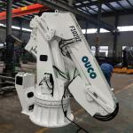 Marine 1T10M C5M Painting Knuckle And Telescopic Boom Pedestal Crane for sale