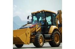 China Hydraulic 4 Wheel Backhoe Loader Bucket Capacity 4.5m Construction Engineering Equipment supplier