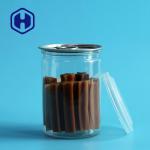 Transparent PET Sauce Can with Easy Open Aluminum Lid for sale