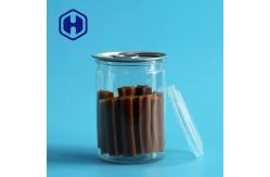 China Transparent PET Sauce Can with Easy Open Aluminum Lid supplier