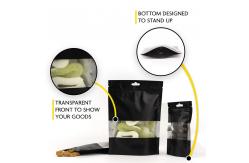 China 1.57x2in Black k Aluminum Foil Bag With Clear Window supplier