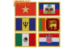 China Morocco Flag Patch Morale Tactical Moroccan Sew-On Travel Embroidery Patches supplier