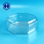 Octagonal Custom Nut Meat Cubilose 15oz Clear PET Box for sale