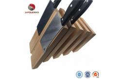 China Customized Logo Sustainable Wood Kitchen Magnetic Knife Block Holder for Sustainable supplier