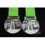 3D Bespoke Design School Half Marathon Marathon Metal Award Medals Printed Ribbon for sale