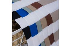 China Durable And Comfortable Texture Pure Cotton ​Striped Material Fabric For Tracksuit supplier