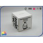 Cosmetic Auto Lock Bottom Folding Carton Box Custom With Laser Silver Cardboard for sale