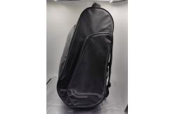 China Black Polyester Racket Sports Bag With Shoe Compartment supplier