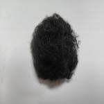 Moisture-Wicking Recycled Polyester Staple Fiber 1.4D 38mm Black With Better Crimp for sale