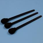 708 Lint Free Round Sponge Stick Black Cleanroom Foam Swab For Car Cleaning for sale