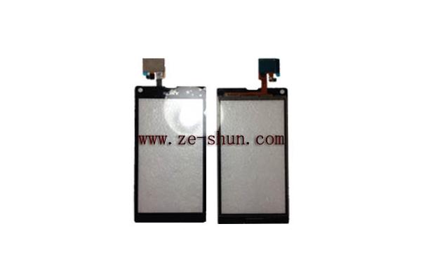 Scratchproof Replacement Touch Screens For Sony S36h Xperia L / C2105 Black