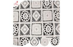 China Breathable 100 Cotton Three Dimensional Cotton Winding Rope Embroidery Fabric supplier