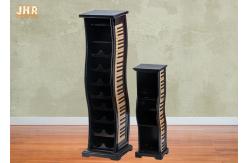 China Piano Shape Wooden Wine Rack / CD display Rack supplier
