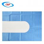 Breathable Single Use Blue Surgical U Split Drape Sheet For Hospital