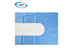 China Breathable Single Use Blue Surgical U Split Drape Sheet For Hospital supplier