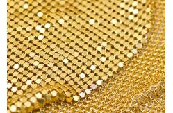 China 6x6mm Anodized Aluminum Flake Fabric Used For Architecture Decoration supplier