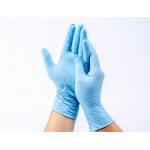 Ambidextrous NG Medical Disposable Glove , Blue Nitrile Gloves Powder Free for sale