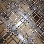 Architectural Flat Wire Mesh Crimped Woven Wire Mesh Brass Bronze Stainless Steel Woven Metal Decorative Mesh for sale