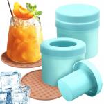 Cylinder Silicone Ice Cube Mold Decompress Ice Lattice Press Type Mini Ice Maker Cup for sale