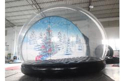China 3M 4M Large PVC Christmas Snow Globe Inflatable Snow Globe Ball Photo Booth supplier