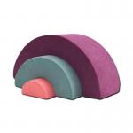 Rainbow Foam Play Couch Foam Climbing Blocks Soft Play Equipment Playset