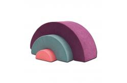 China Rainbow Foam Play Couch Foam Climbing Blocks Soft Play Equipment Playset supplier