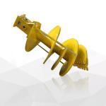 Efficient Rock Soil Clay Sand Bucket Auger Straight Conical Auger With Flat Teeth for sale