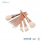 Aluminum Ferrules Poly Bag 10 Piece Makeup Brush Set for sale
