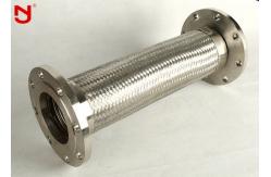 China Flange Metal Braided Hose , Braided Flex Connectors Non Vibration Noise SS 304 supplier