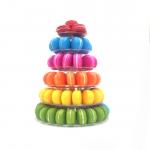 Self Assemble Circle 6 Tier Macaron Tower Macaron Display Tray Acrylic