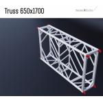 Lightweight Aluminum Stage Truss 500*1000mm and 1000*1000mm with 300kg Load Capacity for Concerts and Events for sale