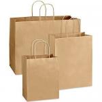 China Biodegradable Recycled High Quality Handle Kraft Brown Paper Bag manufacturer
