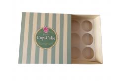 China Custom Foldable Paper Cupcake Boxes Wholesale With Paper Tray Inside Supplier supplier