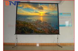 China 200 16:9 Fast Folding Rear Projection Projector Screen With Square Pole supplier