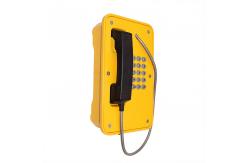China JR103-FK Line Powered Heavy Duty Telephone Vandal Proof With Rubber Keypad Yellow supplier