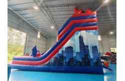 China Manufacturer Inflatable Dry Slide Spiderman Inflatable Double Slides Castle supplier