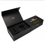 Custom Magnetic Customized Black Luxury Rigid Cardboard Gift Box with Foam Packaging