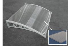 China Spacious Outdoor PC Canopy With Customizable Widths And Sun Rain Protection supplier