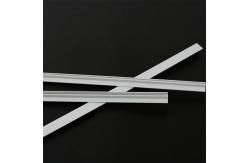 China Extruded Plastic PVC Decorative Strip Profile White supplier