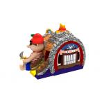 Volcano Printing Pirate Themed Kids Inflatable Bounce House With Slide